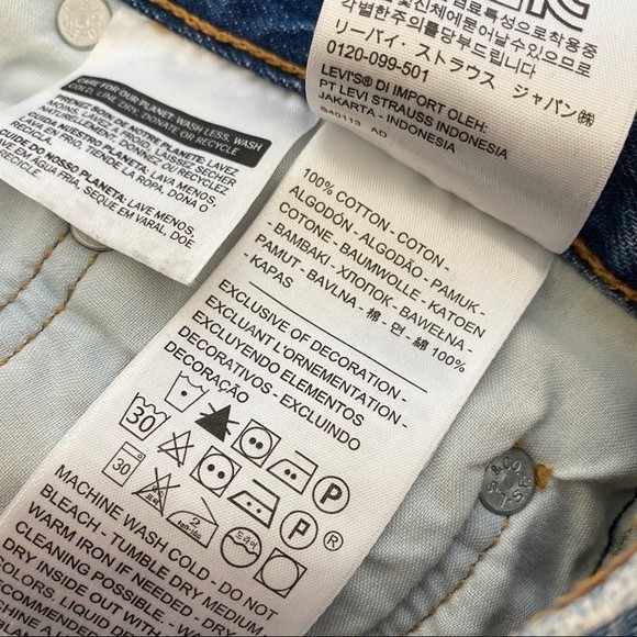 Levi's 501 Jeans Distressed Premium Denim Truth Unfolds Women's 26 - Picture 10 of 10